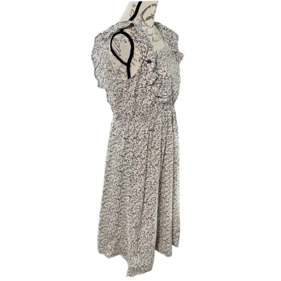 Madewell | Ruffle-Strap Square Neck Floral Midi Dress - 6 🌿 Cottagecore Prairie - Picture 3 of 8